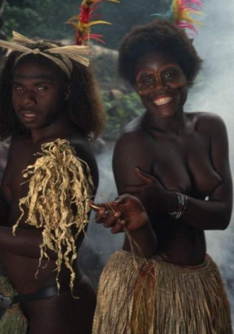 Současní ostrované z Vanuatu.